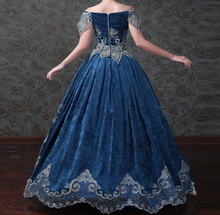 Load image into Gallery viewer, Arna's Royal Gown Collection - Rococo Baroque Marie Antoinette Ball Dresses 18th Century Victorian Gown
