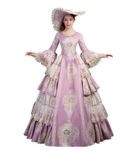 Load image into Gallery viewer, Arna's Royal Gown Collection - Rococo Baroque Marie Antoinette Ball Dresses 18th Century Victorian Gown
