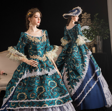 Load image into Gallery viewer, Arna's Royal Gown Collection - Rococo Baroque Marie Antoinette Ball Dresses 18th Century Victorian Gown
