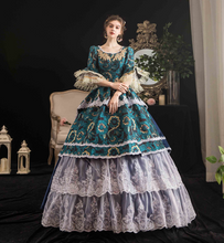 Load image into Gallery viewer, Arna's Royal Gown Collection - Rococo Baroque Marie Antoinette Ball Dresses 18th Century Victorian Gown
