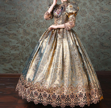 Load image into Gallery viewer, Arna's Royal Gown Collection - Rococo Baroque Marie Antoinette Ball Dresses 18th Century Victorian Gown

