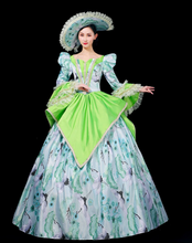 Load image into Gallery viewer, Arna's Royal Gown Collection - Rococo Baroque Marie Antoinette Ball Dresses 18th Century Victorian Gown
