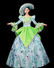 Load image into Gallery viewer, Arna's Royal Gown Collection - Rococo Baroque Marie Antoinette Ball Dresses 18th Century Victorian Gown
