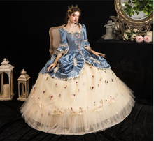 Load image into Gallery viewer, Arna's Royal Gown Collection - Rococo Baroque Marie Antoinette Ball Dresses 18th Century Victorian Gown
