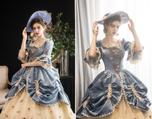 Load image into Gallery viewer, Arna's Royal Gown Collection - Rococo Baroque Marie Antoinette Ball Dresses 18th Century Victorian Gown
