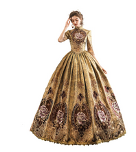 Load image into Gallery viewer, Arna's Royal Gown Collection - Rococo Baroque Marie Antoinette Ball Dresses 18th Century Victorian Gown
