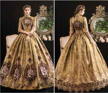 Load image into Gallery viewer, Arna's Royal Gown Collection - Rococo Baroque Marie Antoinette Ball Dresses 18th Century Victorian Gown

