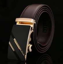 Load image into Gallery viewer, Mens Luxury BELT Automatic Buckle Genuine Leather - Brown - Many Styles &amp; Sizes
