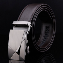 Load image into Gallery viewer, Mens Luxury BELT Automatic Buckle Genuine Leather - Brown - Many Styles &amp; Sizes

