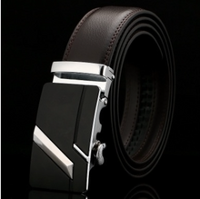 Load image into Gallery viewer, Mens Luxury BELT Automatic Buckle Genuine Leather - Brown - Many Styles &amp; Sizes
