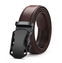 Load image into Gallery viewer, Mens Luxury BELT Automatic Buckle Genuine Leather - Brown - Many Styles &amp; Sizes
