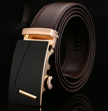 Load image into Gallery viewer, Mens Luxury BELT Automatic Buckle Genuine Leather - Brown - Many Styles &amp; Sizes
