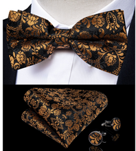 Load image into Gallery viewer, Luxury Mens Suspender Wedding Accessories Leather 6 Clips Braces Bow Tie Set - Many Colours &amp; Sizes
