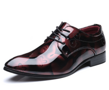 Load image into Gallery viewer, Mens Patent Leather Oxford Shoes Pointed Toe -  Many Sizes &amp; Colours
