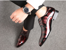 Load image into Gallery viewer, Mens Patent Leather Oxford Shoes Pointed Toe -  Many Sizes &amp; Colours
