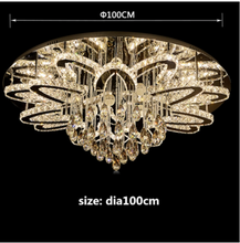 Load image into Gallery viewer, "Arna's Luxury Collection" Chandelier K9 Crystal LED Ceiling Chandelier - 100cm x 185W

