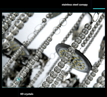 Load image into Gallery viewer, "Arna's Luxury  Collection" Chandelier K9 Crystal Led Ceiling Chandelier - 80cm x 105W

