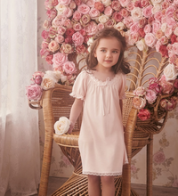 Load image into Gallery viewer, Arna Royal Gown Collection - Girls Nightgown 100% Cotton - Many Sizes
