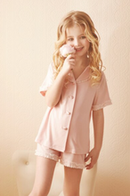 Load image into Gallery viewer, Arna Royal Gown Collection - Luxury Girls Pyjama's 100% Cotton/Lace - Many Sizes
