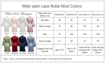 Load image into Gallery viewer, Arna Royal Gown Collection - Luxury Girls Robe Satin - Many Sizes &amp; Colours
