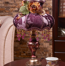 Load image into Gallery viewer, Arna Royal Collection - Europe Crystal Table Lamp Vintage Retro Palace Style
