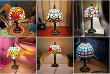 Load image into Gallery viewer, Arna Royal Collection -Tiffany Table lamp LED Mediterranean Vintage Stained Glass Light
