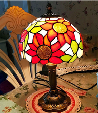 Load image into Gallery viewer, Arna Royal Collection -Tiffany Table lamp LED Mediterranean Vintage Stained Glass Light

