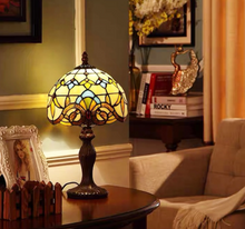 Load image into Gallery viewer, Arna Royal Collection -Tiffany Table lamp LED Mediterranean Vintage Stained Glass Light
