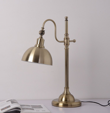 Load image into Gallery viewer, Arna Royal Collection - Retro LED Wrought Iron Plated Desk Table Lamp
