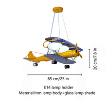 Load image into Gallery viewer, Arna Royal Collection - Children's Aeroplane E27 Lights LED Chandeliers x3 Designs
