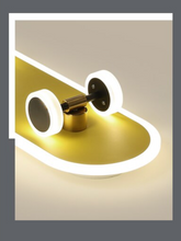 Load image into Gallery viewer, Arna Royal Collection - Children's Skateboard Hanging Lights LED Chandeliers
