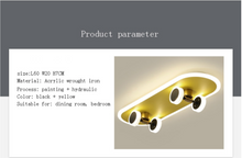 Load image into Gallery viewer, Arna Royal Collection - Children's Skateboard Hanging Lights LED Chandeliers
