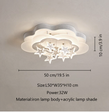Load image into Gallery viewer, Arna Royal Collection - Children's Star Moon Hanging Lights LED Chandeliers
