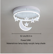 Load image into Gallery viewer, Arna Royal Collection - Children's Star Moon Hanging Lights LED Chandeliers
