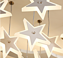 Load image into Gallery viewer, Arna Royal Collection - Children's Star Moon Hanging Lights LED Chandeliers
