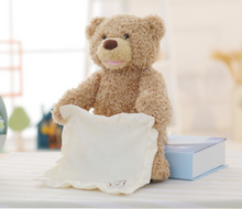Load image into Gallery viewer, Children's T Bear "Peek-a-Boo" Electric Facial Turning Plush Movable Bear
