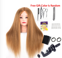 Load image into Gallery viewer, Girls Professional 85% Real Human Hair Mannequin Hair Training &amp; Makeup - (Perfect Gift) )
