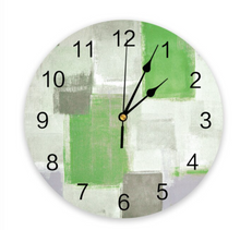 Load image into Gallery viewer, Deluxe "Arna Royal Clock Collection" Oil Painting Abstract Geometric Wall Clock - Many Colours
