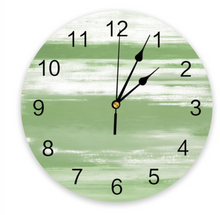 Load image into Gallery viewer, Deluxe "Arna Royal Clock Collection" Oil Painting Abstract Geometric Wall Clock - Many Colours
