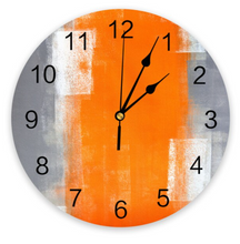 Load image into Gallery viewer, Deluxe "Arna Royal Clock Collection" Oil Painting Abstract Geometric Wall Clock - Many Colours
