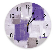 Load image into Gallery viewer, Deluxe "Arna Royal Clock Collection" Oil Painting Abstract Geometric Wall Clock - Many Colours
