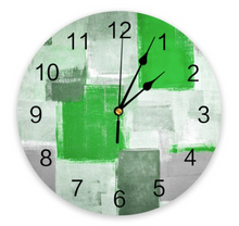 Load image into Gallery viewer, Deluxe "Arna Royal Clock Collection" Oil Painting Abstract Geometric Wall Clock - Many Colours
