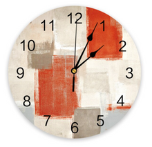 Load image into Gallery viewer, Deluxe "Arna Royal Clock Collection" Oil Painting Abstract Geometric Wall Clock - Many Colours
