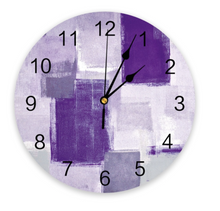 Load image into Gallery viewer, Deluxe "Arna Royal Clock Collection" Oil Painting Abstract Geometric Wall Clock - Many Colours
