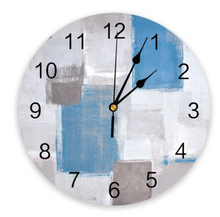 Load image into Gallery viewer, Deluxe "Arna Royal Clock Collection" Oil Painting Abstract Geometric Wall Clock - Many Colours
