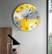 Load image into Gallery viewer, Deluxe "Arna Royal Clock Collection" Oil Painting Abstract Geometric Wall Clock - Many Colours
