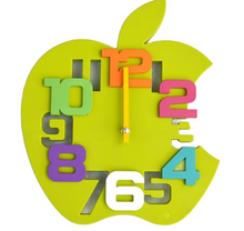 Load image into Gallery viewer, Luxury "Arna Royal Clock Collection" Children's Apple Clock - Many Colours
