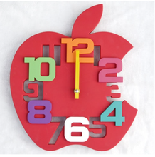 Load image into Gallery viewer, Luxury "Arna Royal Clock Collection" Children's Apple Clock - Many Colours

