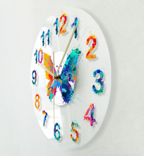 Load image into Gallery viewer, Deluxe "Arna Royal Clock Collection" Watercolour Painted Wall Clock
