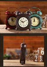 Load image into Gallery viewer, Deluxe "Arna Royal Clock Collection"  Retro Iron Clock - Many Colours
